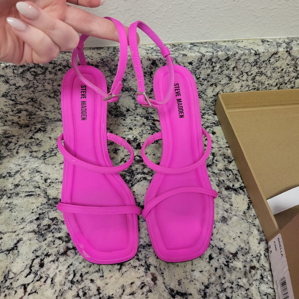 Hot Pink Sandal Heels
